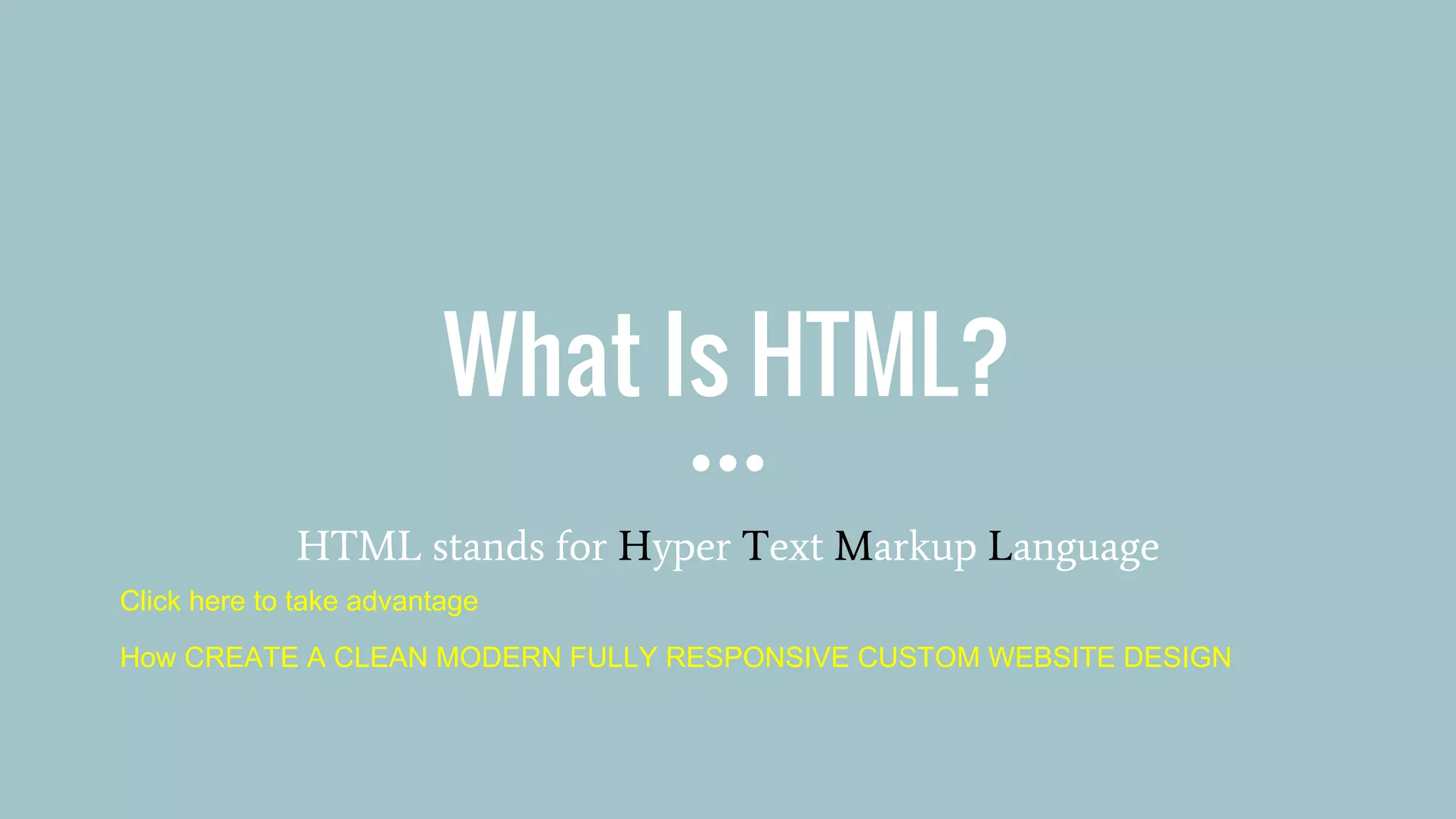 Learn HTML and CSS_ Learn to build a website with HTML and CSS | PPT