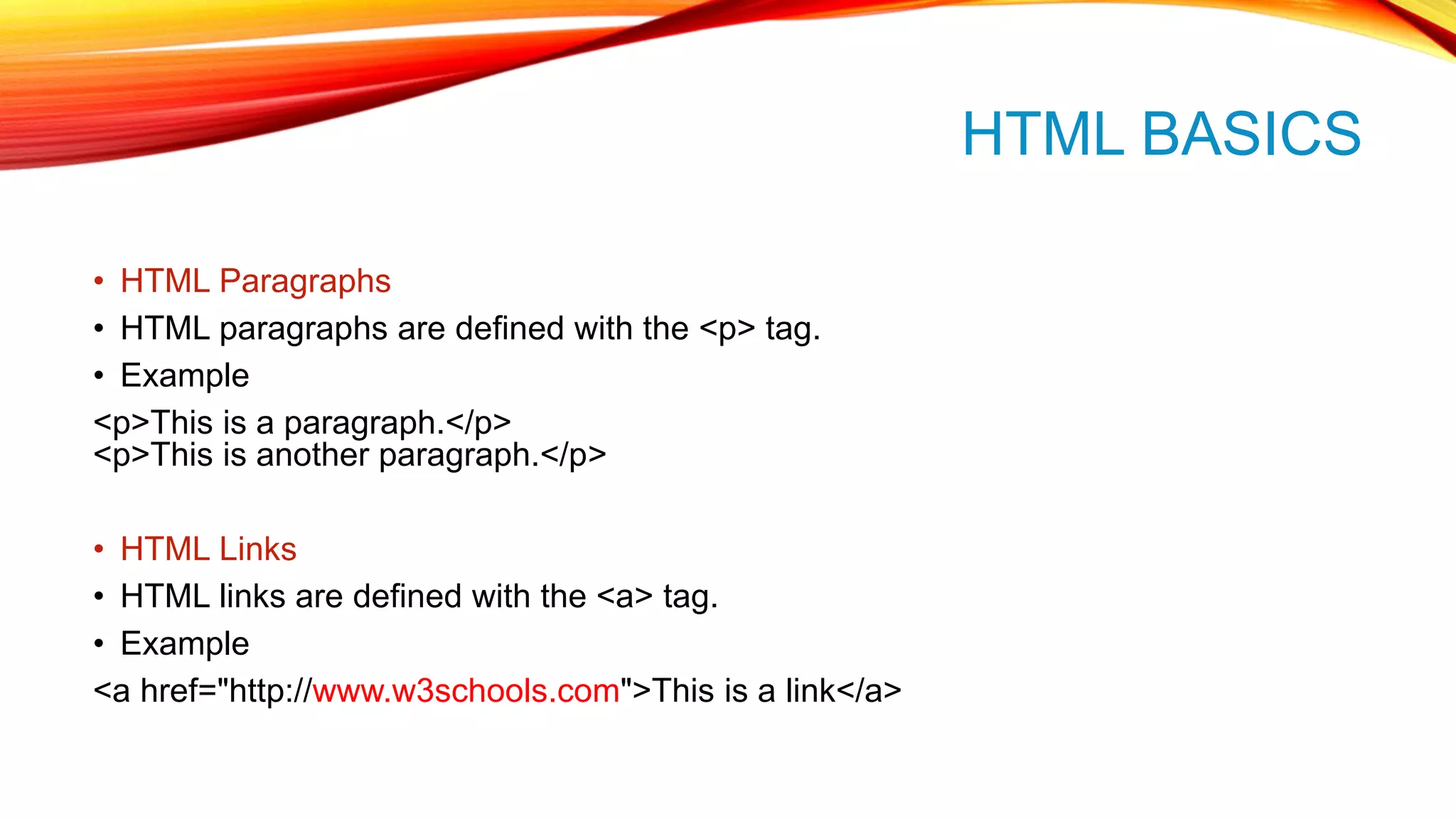 Learn html Basics | PPT