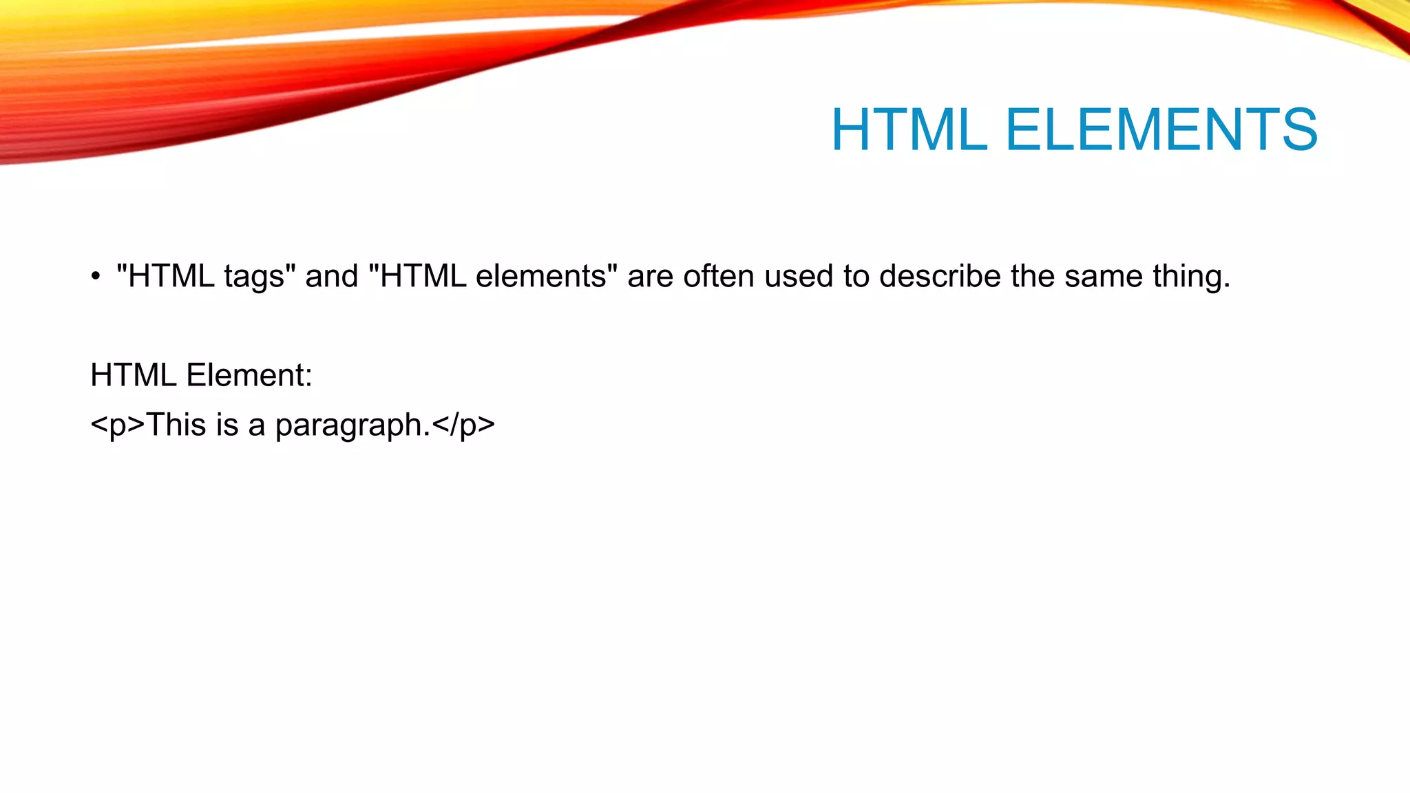 Learn html Basics | PPTX