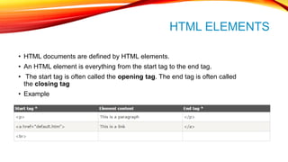 Learn html Basics | PPTX | Web Design and HTML | Internet