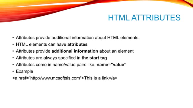 Learn html Basics | PPTX | Web Design and HTML | Internet
