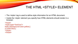 Learn html Basics | PPTX | Web Design and HTML | Internet