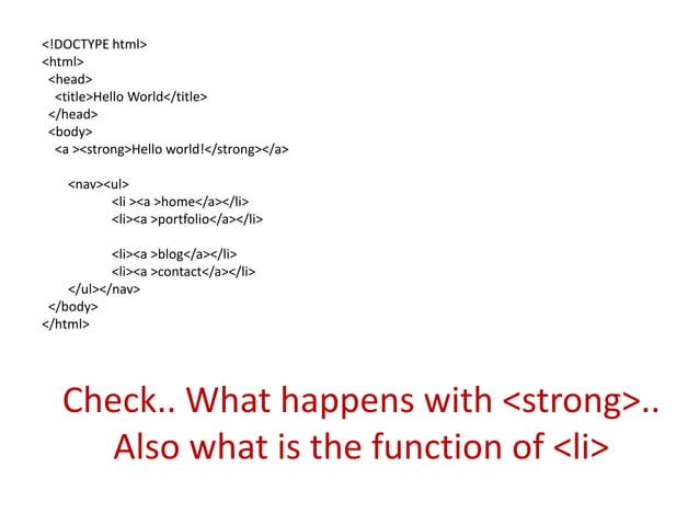 Learn html through programs | PPT