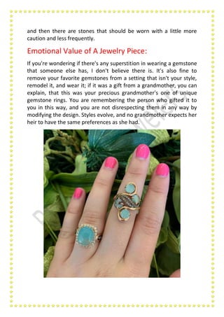 Learn If You Can Wear Your Gemstone Fashion Ring Daily_BenDavidJewelers