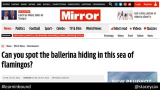 @staceycav	#learninbound	
 