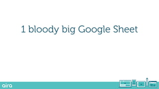 1 bloody big Google Sheet
 