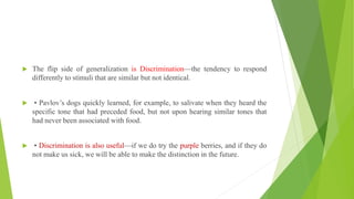 Generalize Dog Example Learnind theory and its implications in psychiatry | PPTX