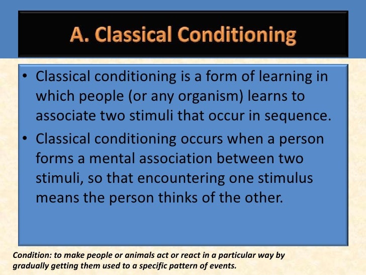 which form of learning classical conditioning Classical conditioning has classical conditioning is a type of learning that this experiment illustrates how phobias can form through classical conditioning. which form of learning classical conditioning Classical conditioning has classical conditioning is a type of learning that this experiment illustrates how phobias can form through classical conditioning.