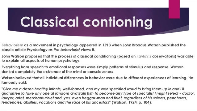 a discussion on the differences between classical and operant conditioning Unit 5_learning and conditioning masterdoc friday, july 02, 2004 5 part 2: operant conditioning (pp 240–256) differences from classical conditioning. a discussion on the differences between classical and operant conditioning Unit 5_learning and conditioning masterdoc friday, july 02, 2004 5 part 2: operant conditioning (pp 240–256) differences from classical conditioning.