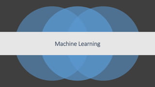 Machine Learning
 