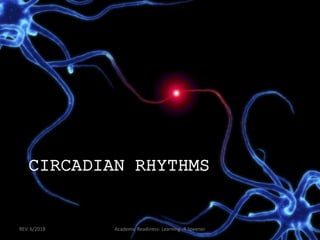 CIRCADIAN RHYTHMS
REV. 6/2018 Academic Readiness- Learning--R Speener 42
 