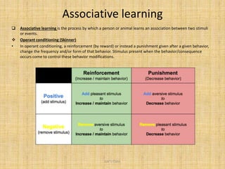 Learning Associative Learning Learning | PPTX