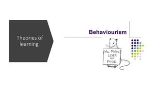 Theories of
learning
 