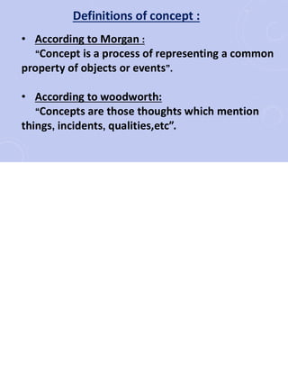 Human learning: meaning and definitions of learning and Concept ...