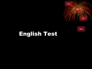 English Test 