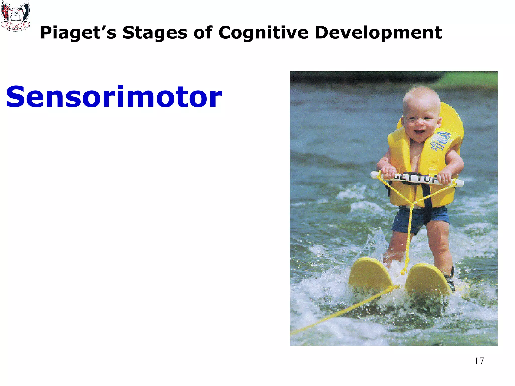 Piaget’s Stages of Cognitive Development Sensorimotor 
