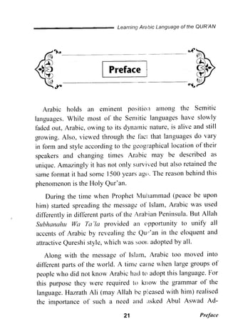 Learning Arabic Language Of The Qur’an | PDF