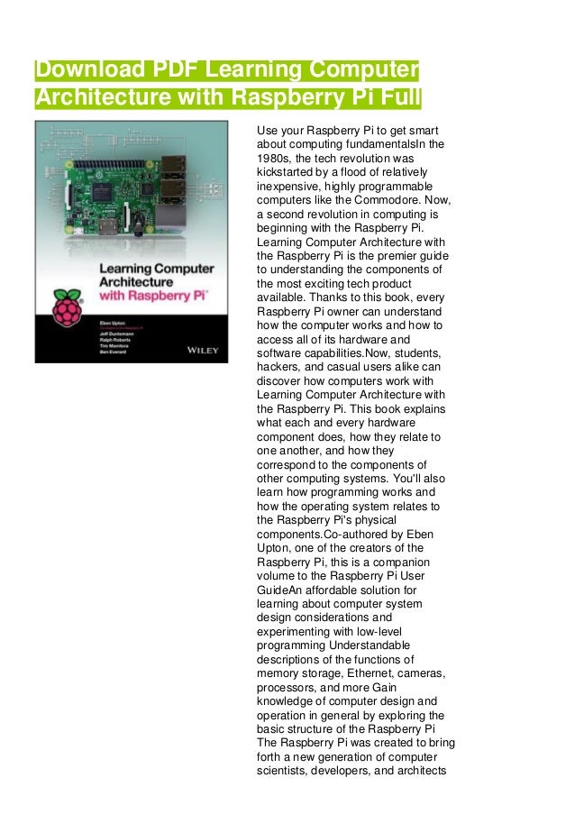 Learning computer-architecture-with-raspberry-pi