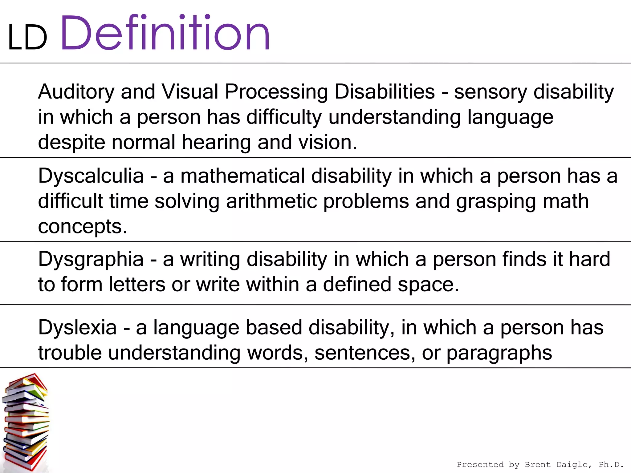 Learning Disabilities