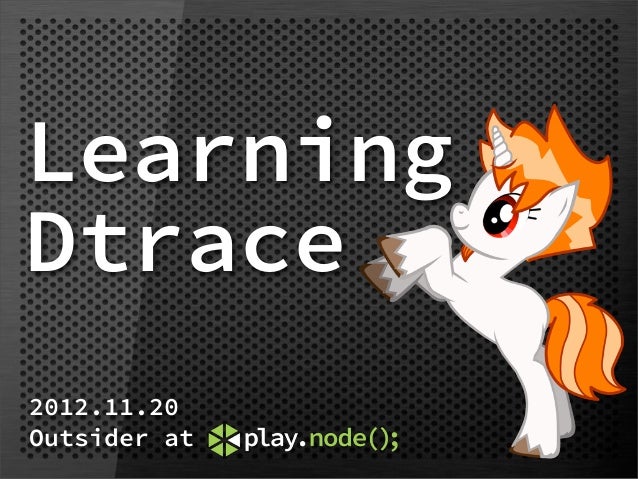 Learning Dtrace