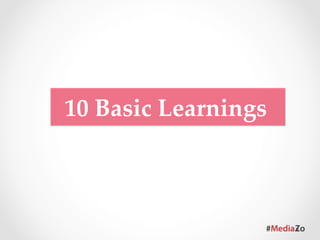 #1	

Be personal : Make it connect
  with people. Talk as agony
aunt or fun loving team mate.
 