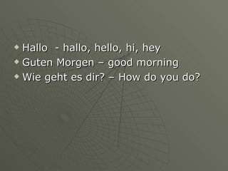 Learning German #1 | PPT