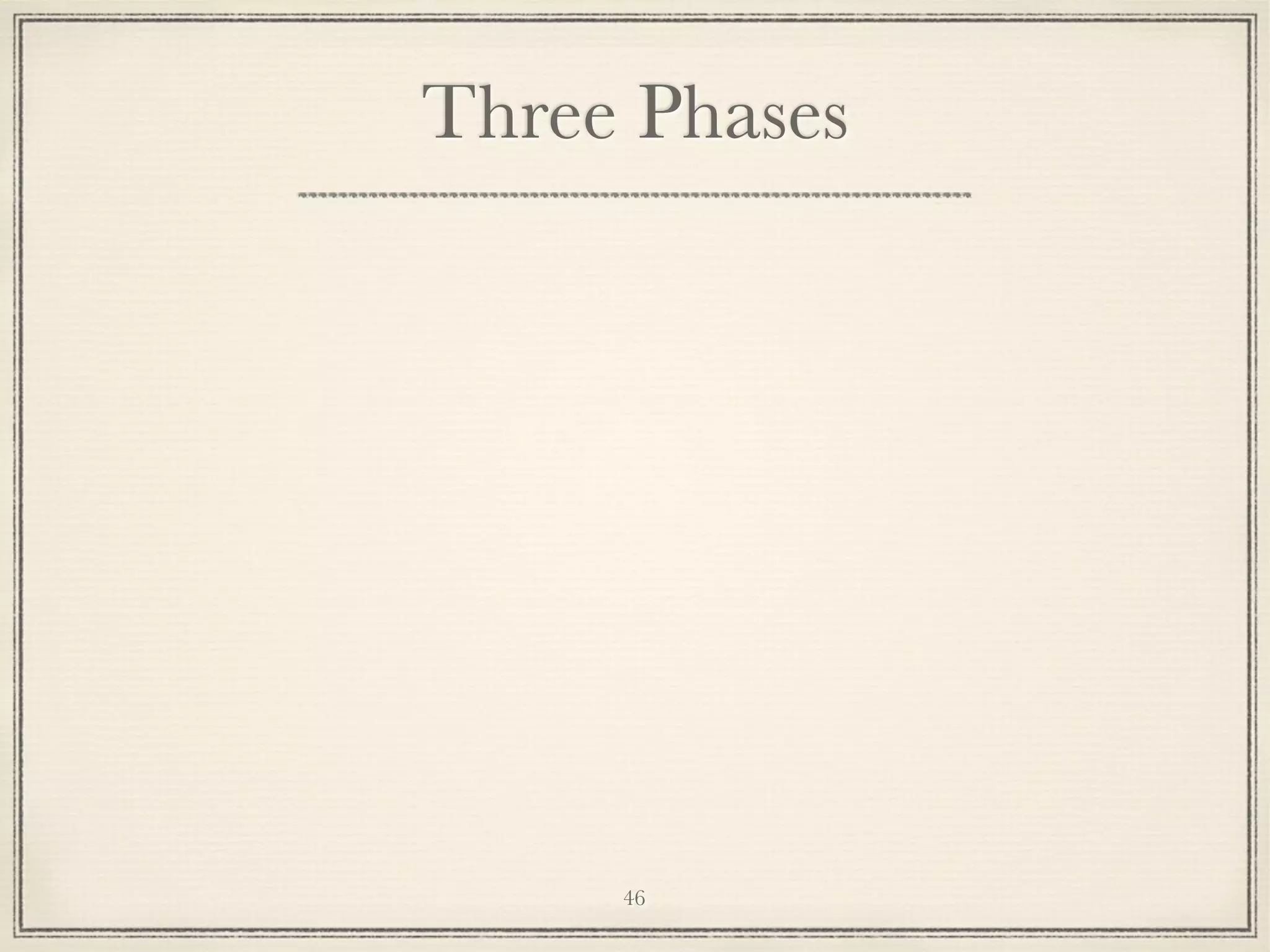 Three Phases

46

 