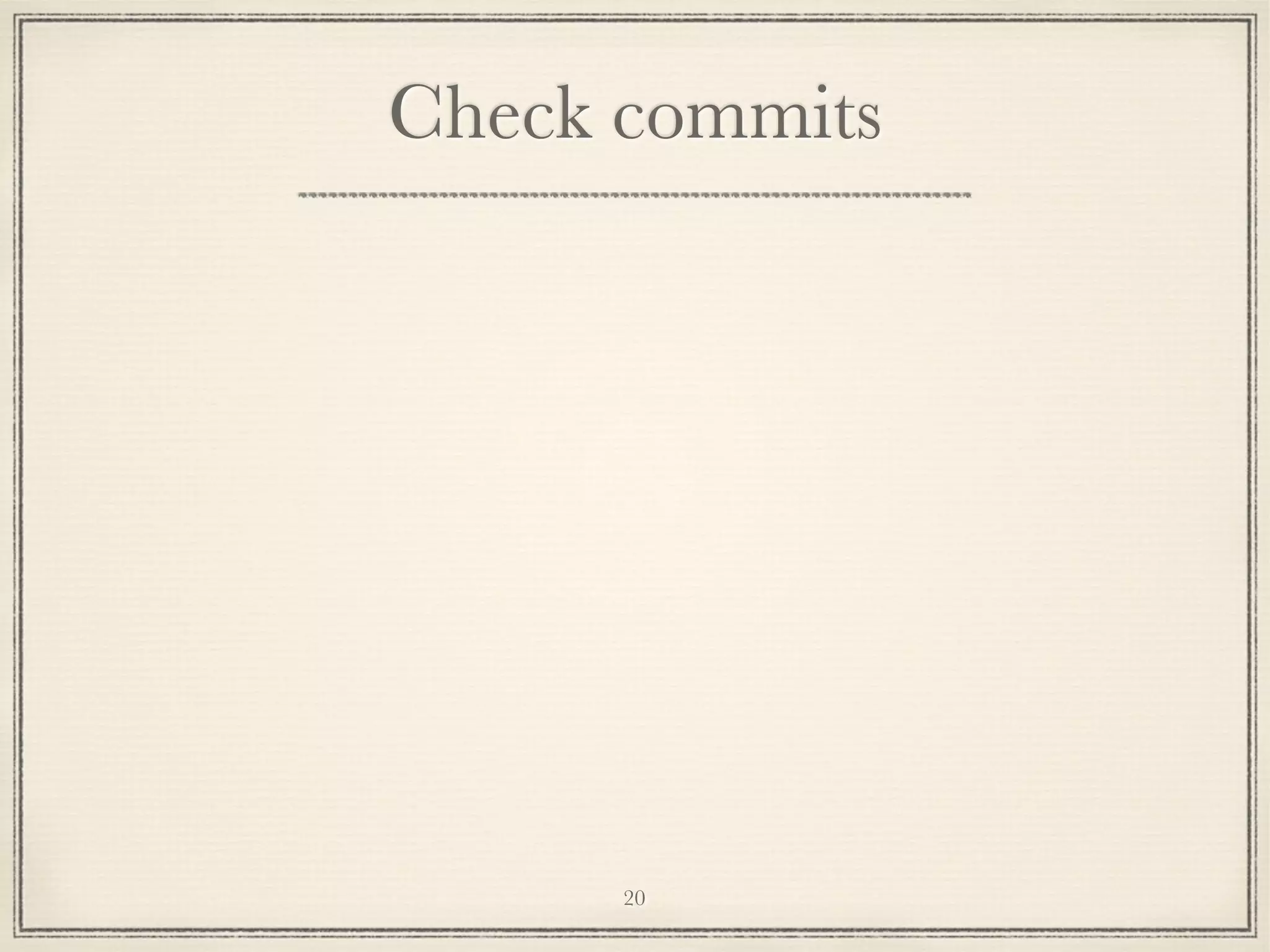Check commits

20

 