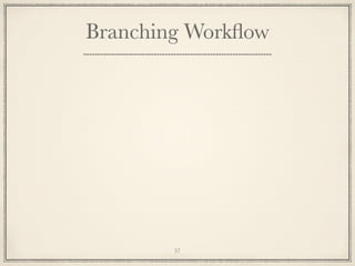 Branching Workﬂow

37

 