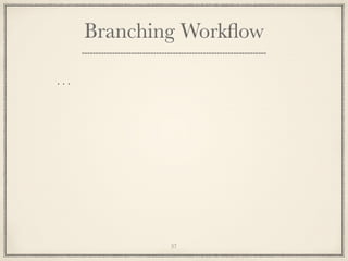 Branching Workﬂow
...

37

 