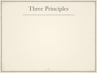 Three Principles

45

 