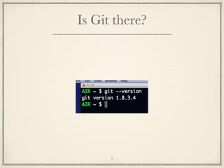 Is Git there?

9

 