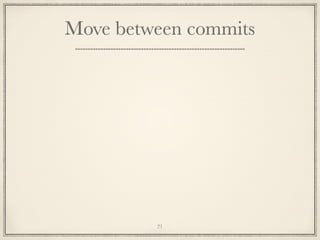 Move between commits

21

 