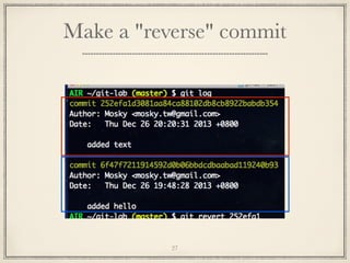 Make a "reverse" commit

27

 