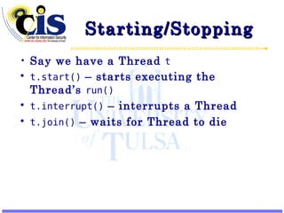 Learning Java 3 – Threads and Synchronization | PPT