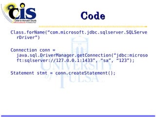 Learning Java 4 – Swing, SQL, and Security API