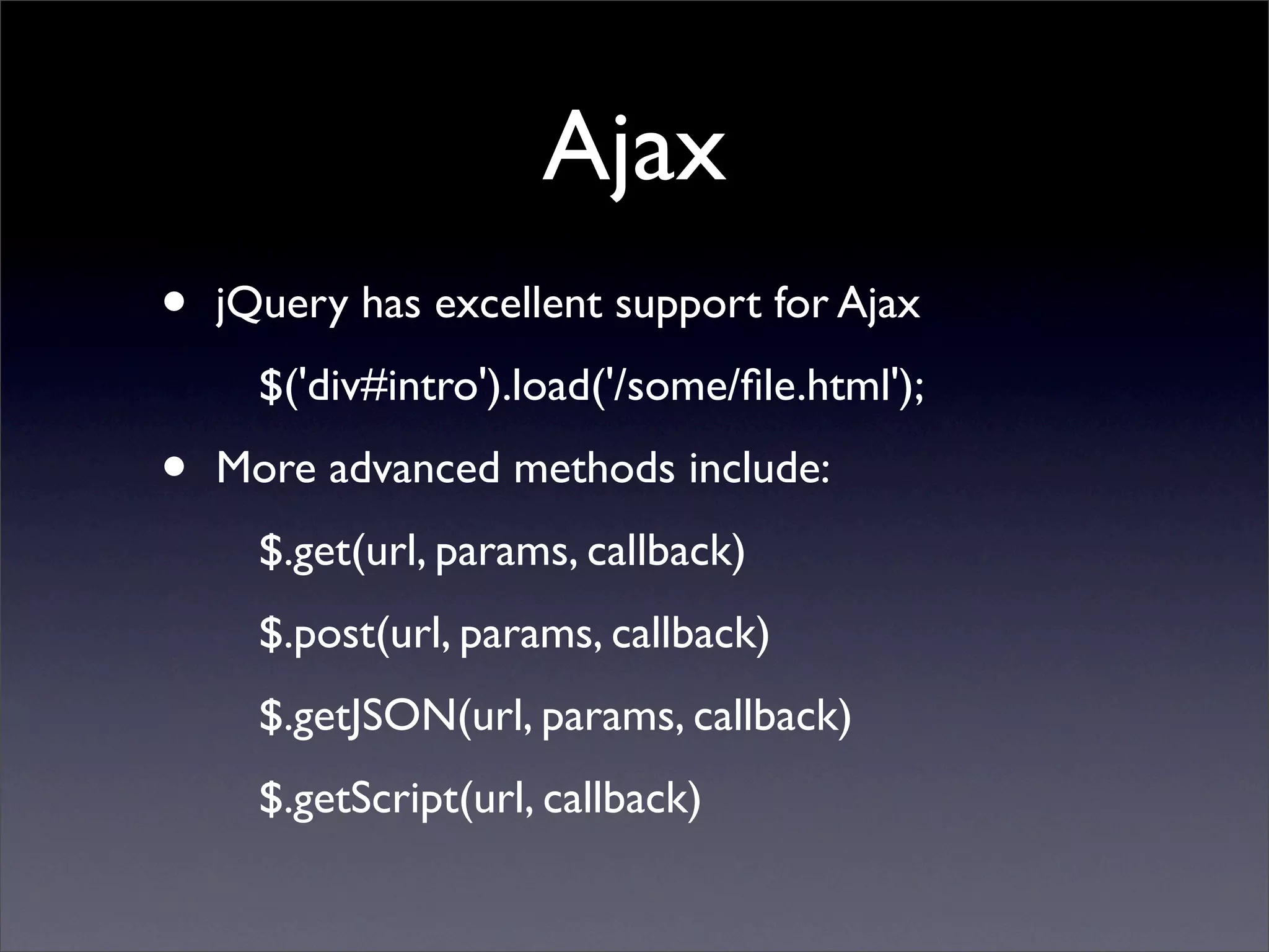 Learning jQuery in 30 minutes