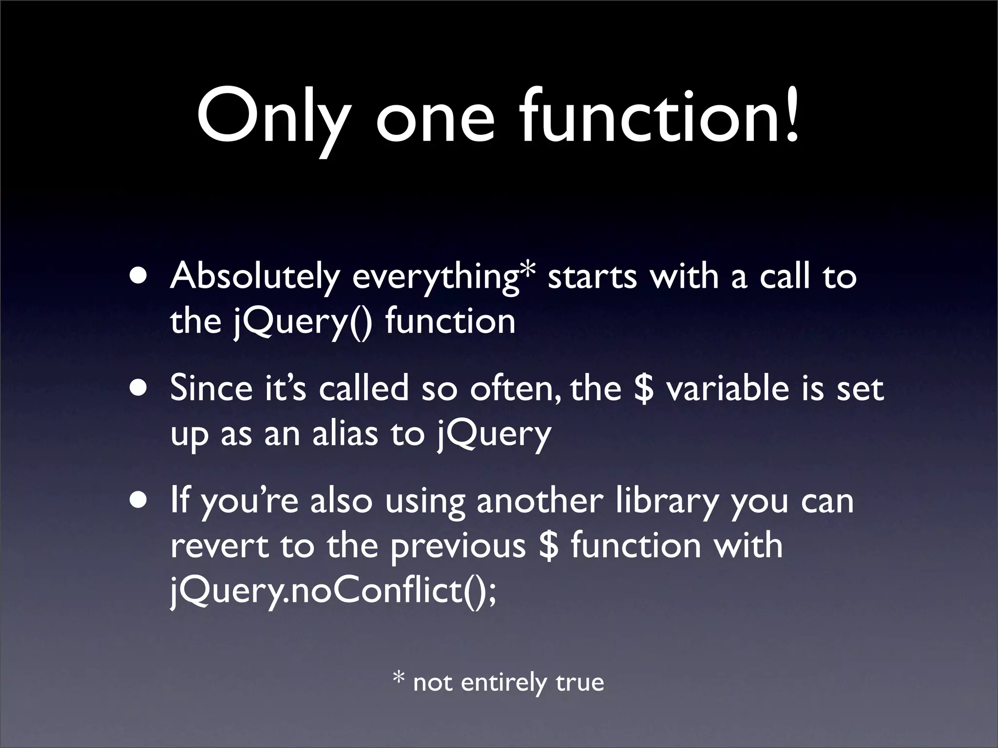 Learning jQuery in 30 minutes