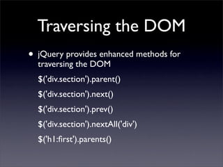 Learning jQuery in 30 minutes
