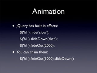 Learning jQuery in 30 minutes