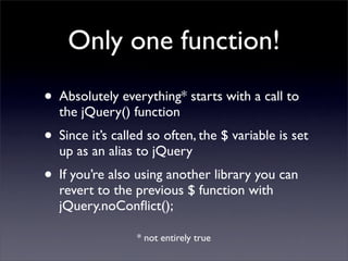 Learning jQuery in 30 minutes