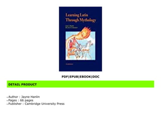 [POPULAR]Learning Latin through Mythology | PDF