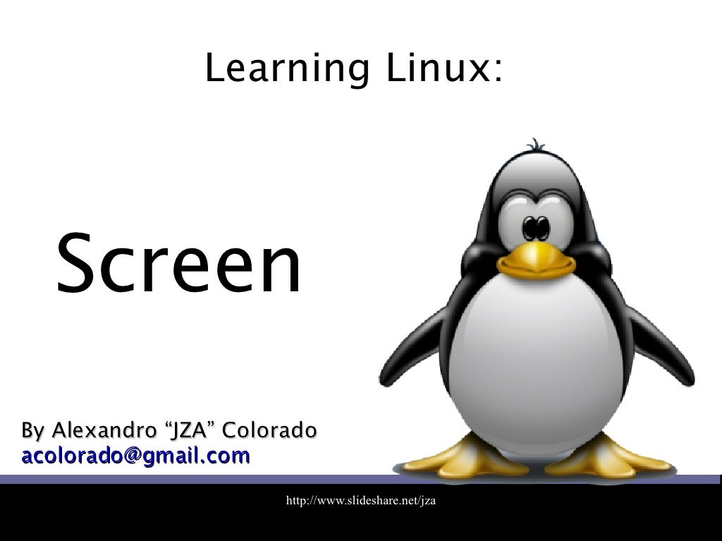 Learning Linux Screen
