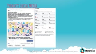 Products Social MedIa
Angela Zellweger / Co-CEO HelloNina AG / Founder Ubicon GmbH / Co-Founder Coworking Uferbau
 