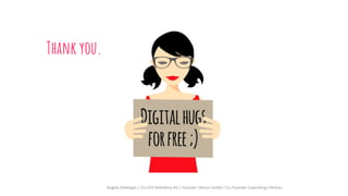 Thank you.
Angela Zellweger / Co-CEO HelloNina AG / Founder Ubicon GmbH / Co-Founder Coworking Uferbau
 