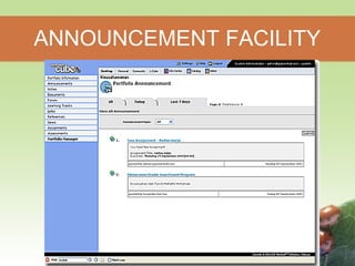 ANNOUNCEMENT FACILITY 
 