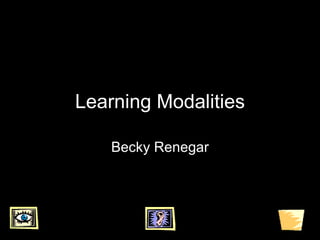 Learning Modalities Becky Renegar 