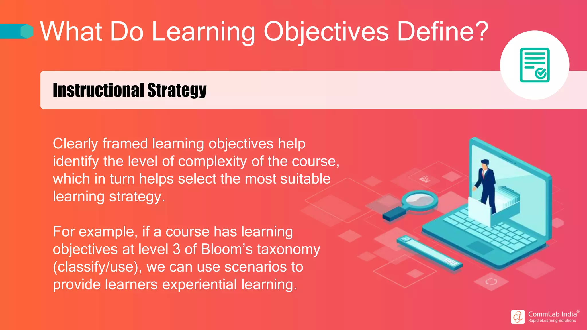The Importance of Learning Objectives in eLearning - CommLabIndia | PPT