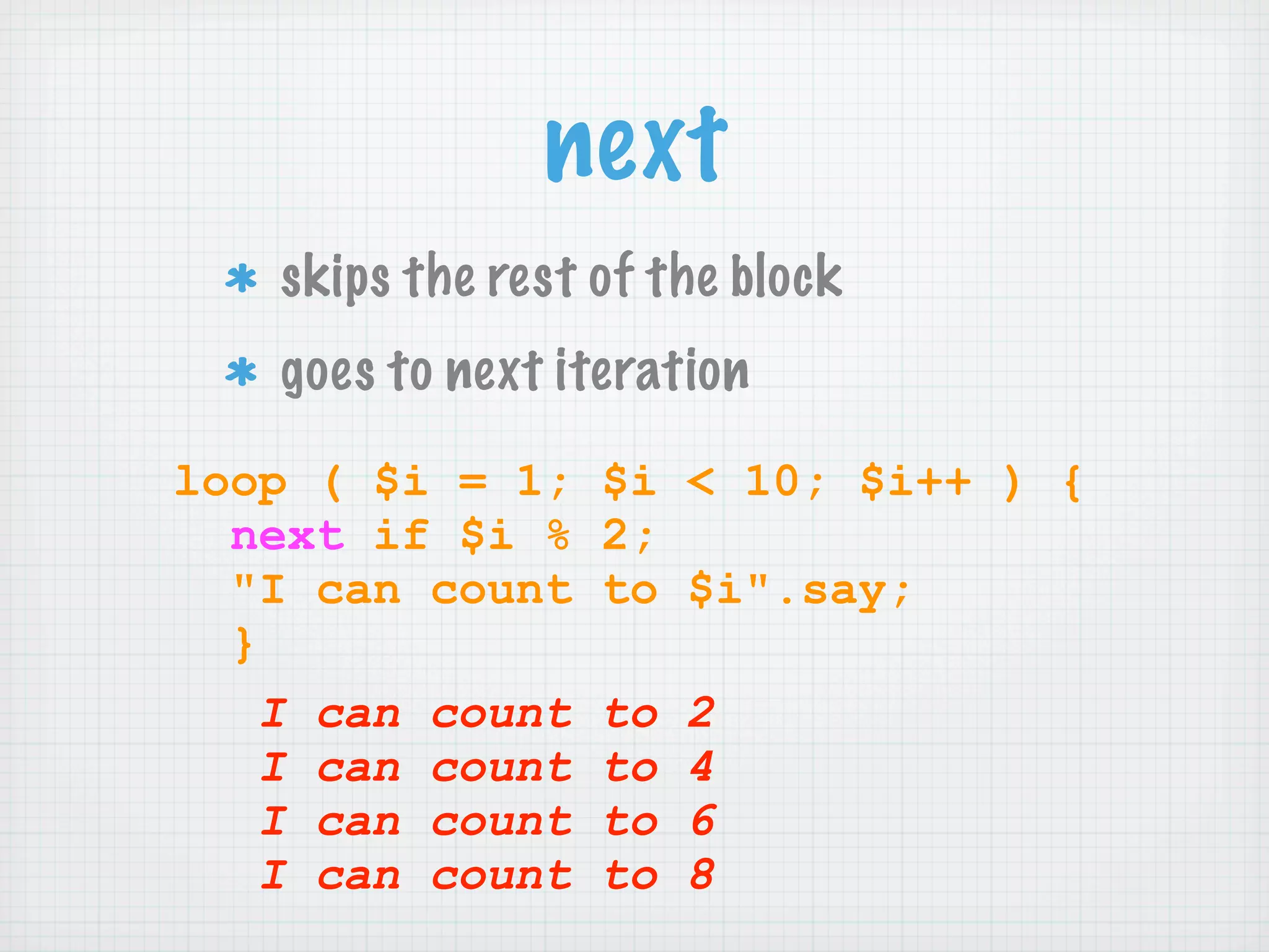 Learning Perl 6 (NPW 2007)