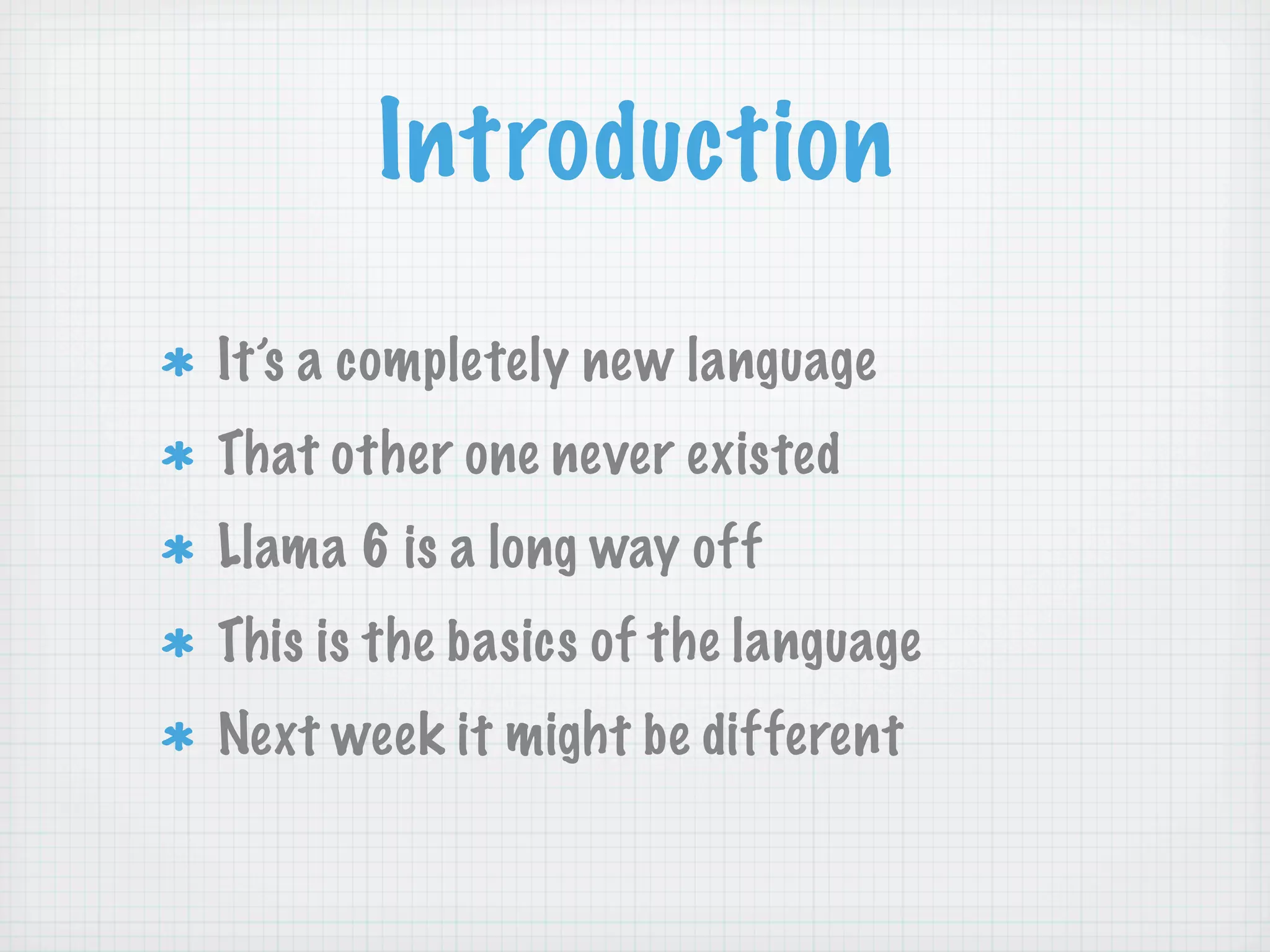 Learning Perl 6 (NPW 2007)